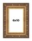 Photo Size Museum Gold Picture Frame - UV Acrylic, Foam Board Backing, Hanging Hardware